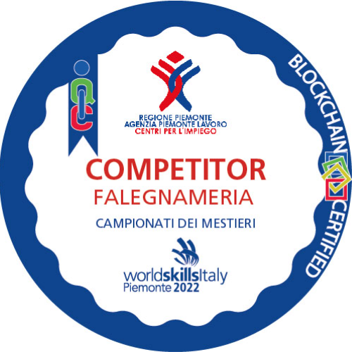 Competitor Falegnameria ai Campionati dei Mestieri WorldSkills Piemonte 2022